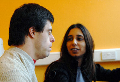 Day Services-Two People Talking Day Services-Two People Talking